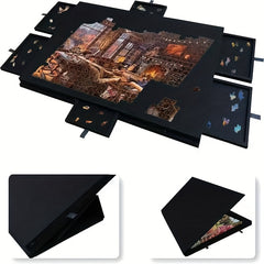 Portable Puzzle Mat with 1000pcs Thick Felt Board and Stand
