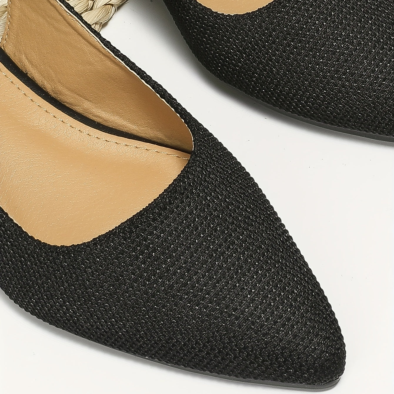 Women's Pointed Toe Flat Sandals Closed Toe Slingback Shoes
