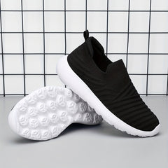 Women's Textured Slip on Walking Shoes Lightweight Casual Sneakers