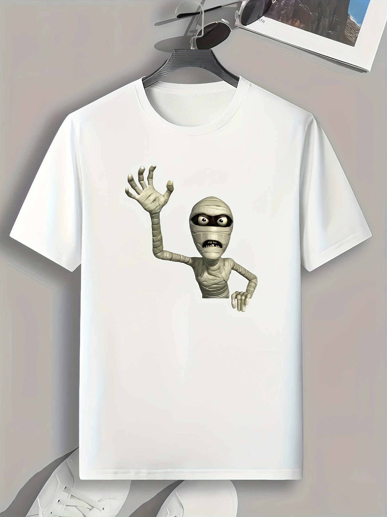 Mummy Print Men's Tee for Halloween
