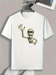 Mummy Print Men's Tee for Halloween