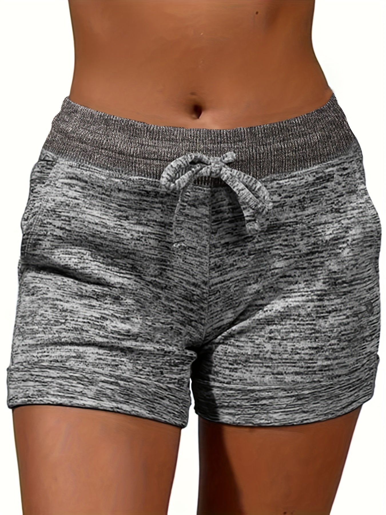 Dual Pockets Drawstring Shorts for Women