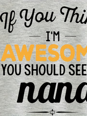 Nana Letter Print Baby Sweatshirt Long Sleeve Sports Pullover