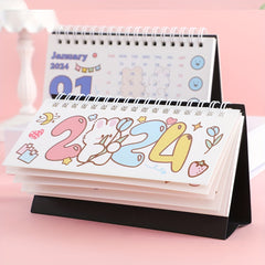 Cartoon Desk Calendar - October to December - Planning & Organizing Schedule