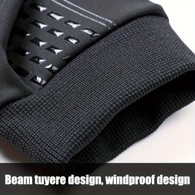 Waterproof Windproof Velvet Gloves for Motorcycle Riding, Touch Screen Non-Slip