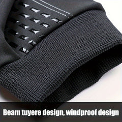 Waterproof Windproof Velvet Gloves for Motorcycle Riding, Touch Screen Non-Slip