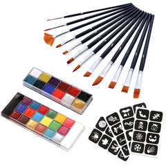 Waterproof Face Body Paint Halloween Cosplay