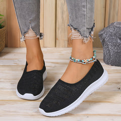 Women's Breathable Slip-on Flat Shoes Soft Sole Casual Shoes