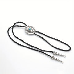 Men's Vintage Gemstone Braided Rope Tie