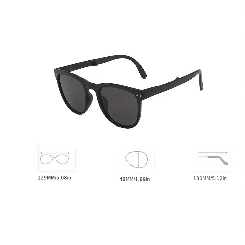 Kids Folding Sunglasses UV Resistant with Air Cushion Box