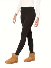 High Waist Yoga Seamless Thickened Fleece Warm Sports Leggings