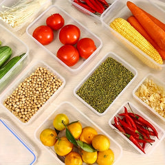 Clear Food Storage Box With Locking Lid for Bulk Food - 4pcs