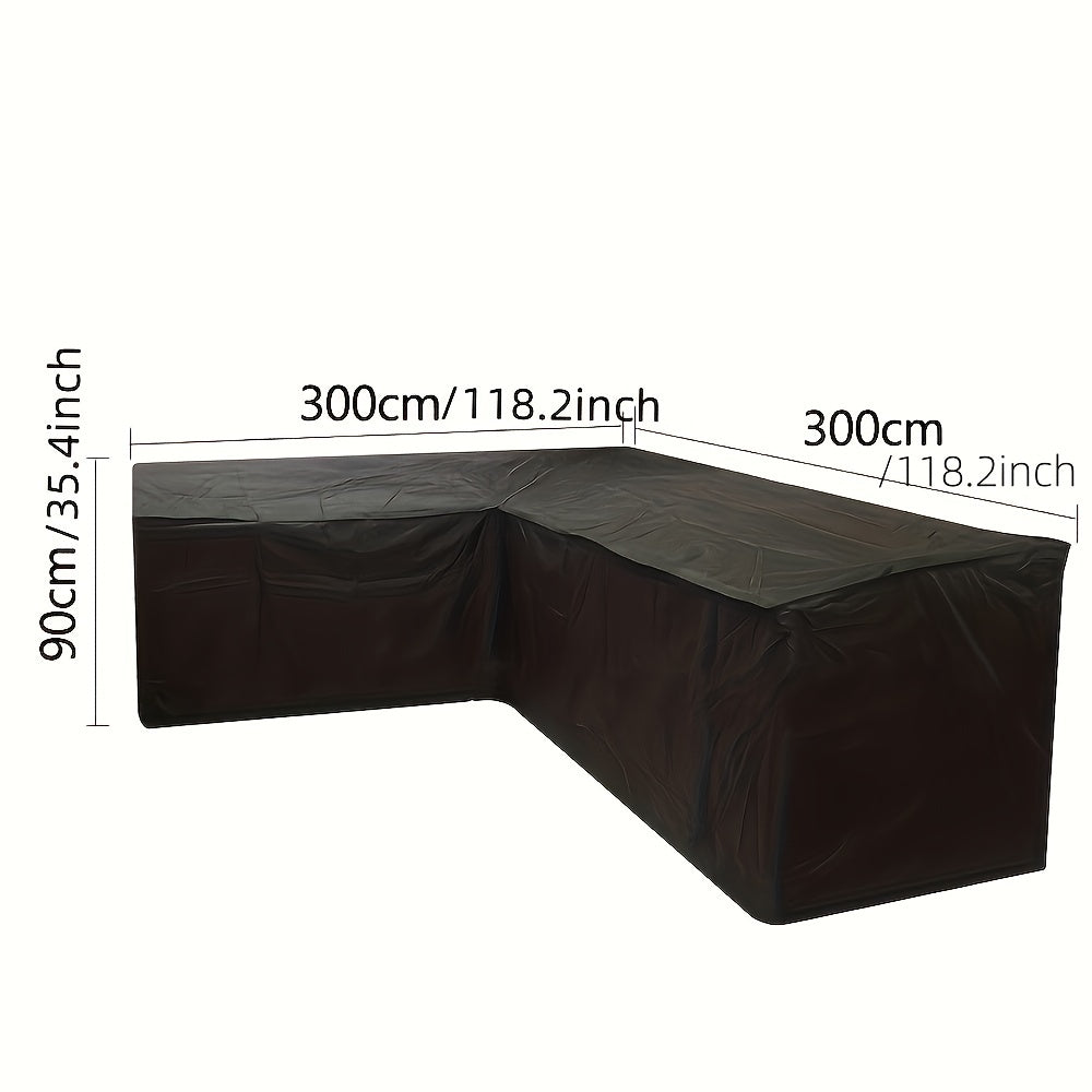 Outdoor L Shape Furniture Cover - Sunscreen Sofa Protector