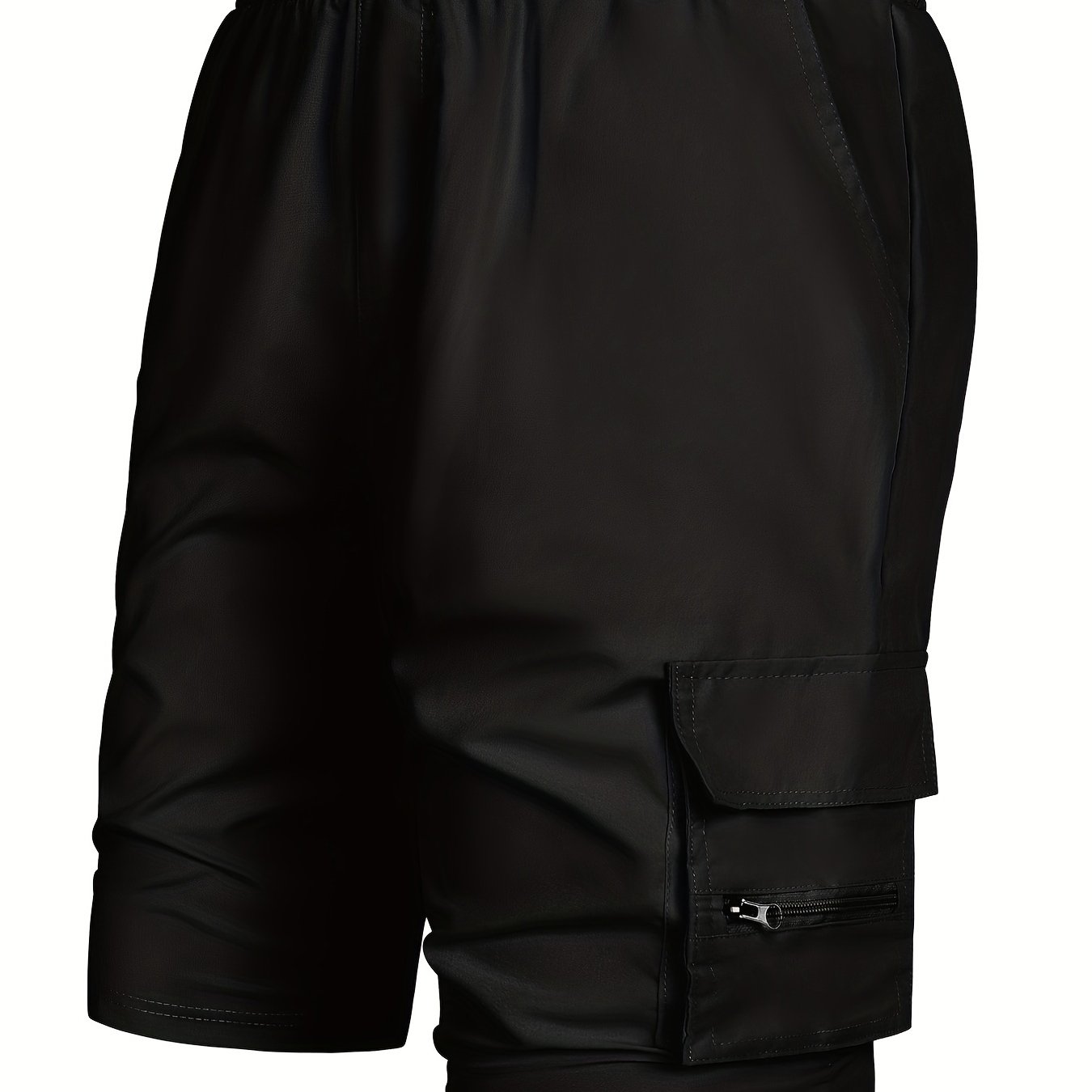 Men's Large Pocket Cargo Shorts Belt Loop Casual Shorts