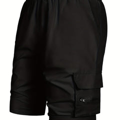 Men's Large Pocket Cargo Shorts Belt Loop Casual Shorts
