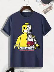 Men's Toy Print Novel T shirt Active Slightly Stretch Tee