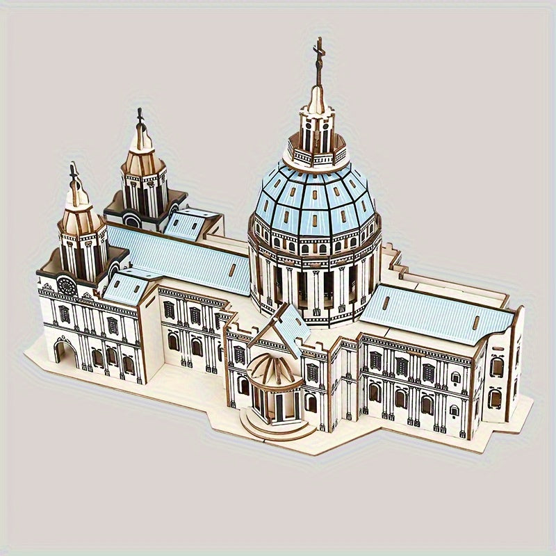 237pcs St Paul's Cathedral Wooden Puzzle 3D Jigsaw for Adults & Teens