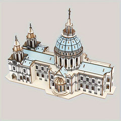 237pcs St Paul's Cathedral Wooden Puzzle 3D Jigsaw for Adults & Teens