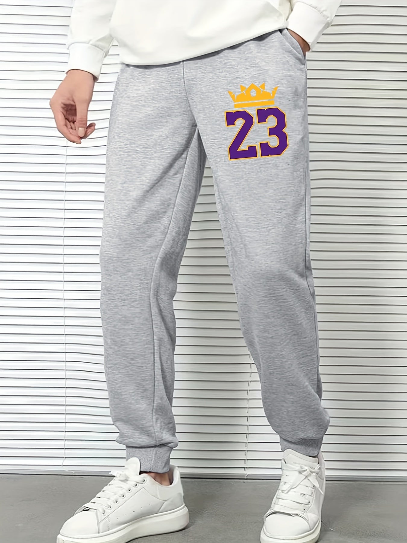 Men's Number 23 Drawstring Jogging Trousers