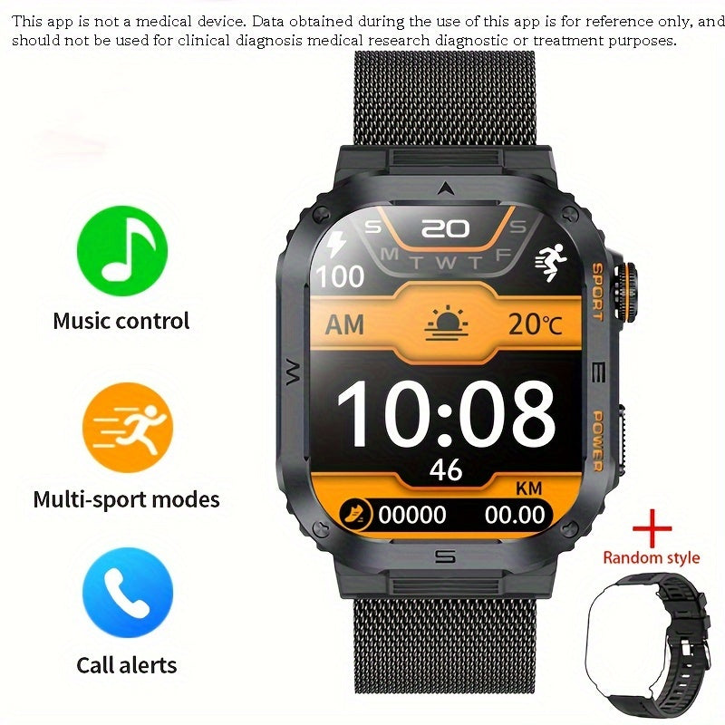 Multifunctional Smart Watch IP68 Waterproof Fitness Tracker with 400mAh Battery
