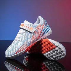 Kids High Top TF Soccer Cleats Lightweight Comfortable Sports Shoes