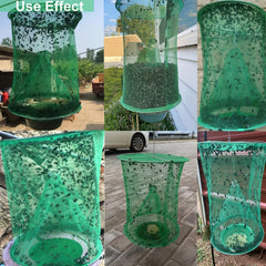 Reusable Ranch Fly Trap with Bait Tray - Hanging Horse Fly Catcher