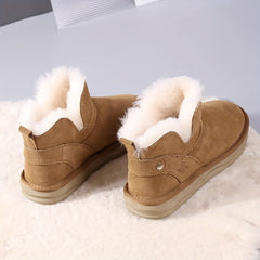 Women's Non-Slip Snow Boots Thickened Medium Tube Warm Shoes