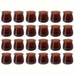 24pcs Silicone Chair Leg Caps Table Foot Protection Cover
