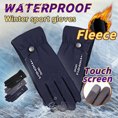 Winter Fleece Lined Warm Gloves Touch Screen Anti Slip Waterproof Thermal