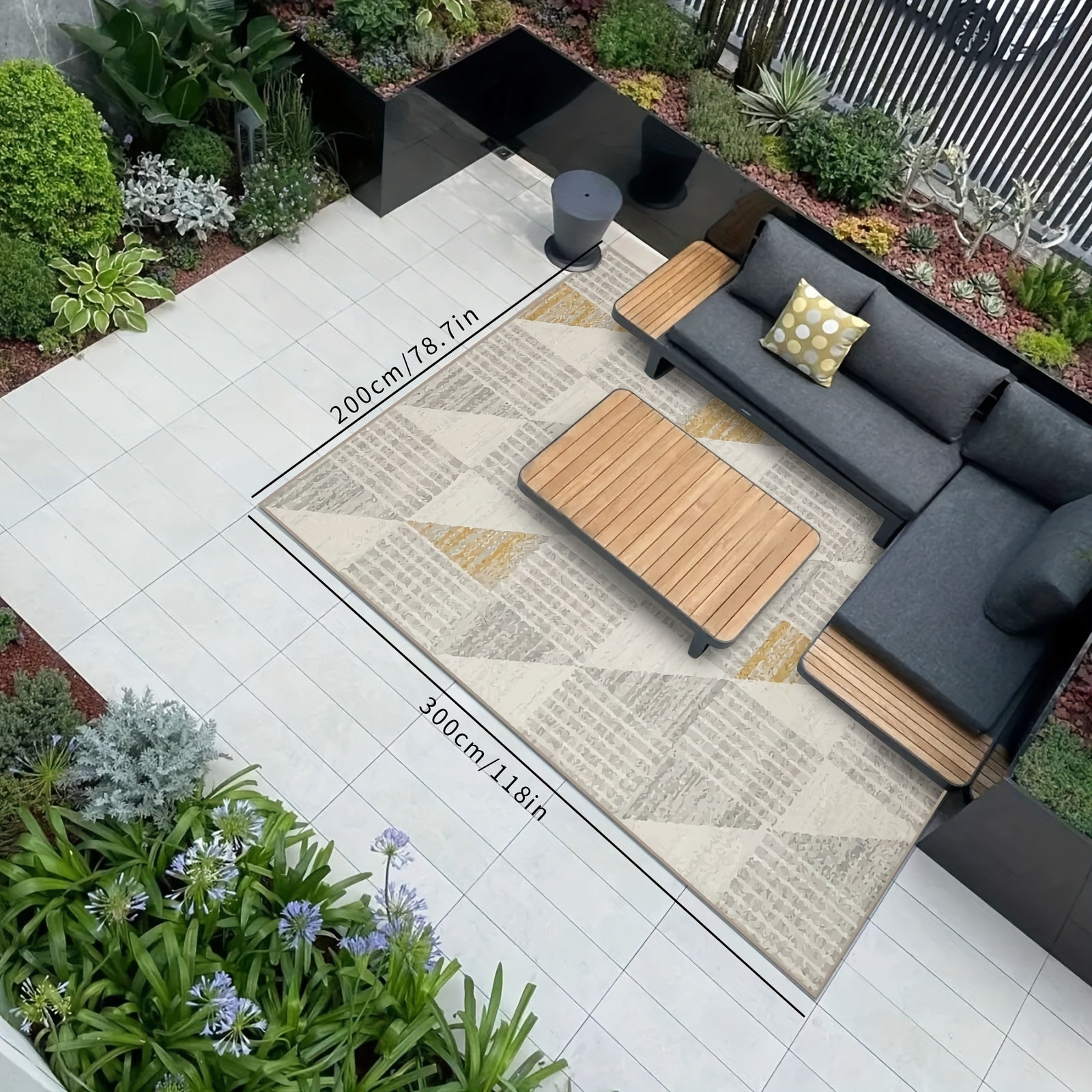 Outdoor Rug Large Area Mat Patio Decor