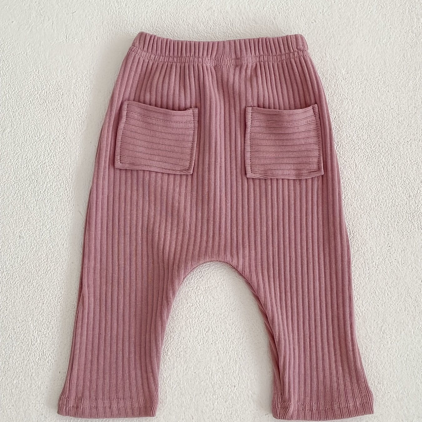 Kids Striped Cotton Long Pants with Pockets for Spring & Autumn