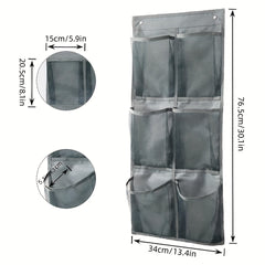 Wall Mounted Shoe Bag for 6 Pairs of Sports Shoes