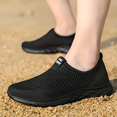 Men's Plus Size Running Shoes Breathable Mesh Non Slip Sneakers
