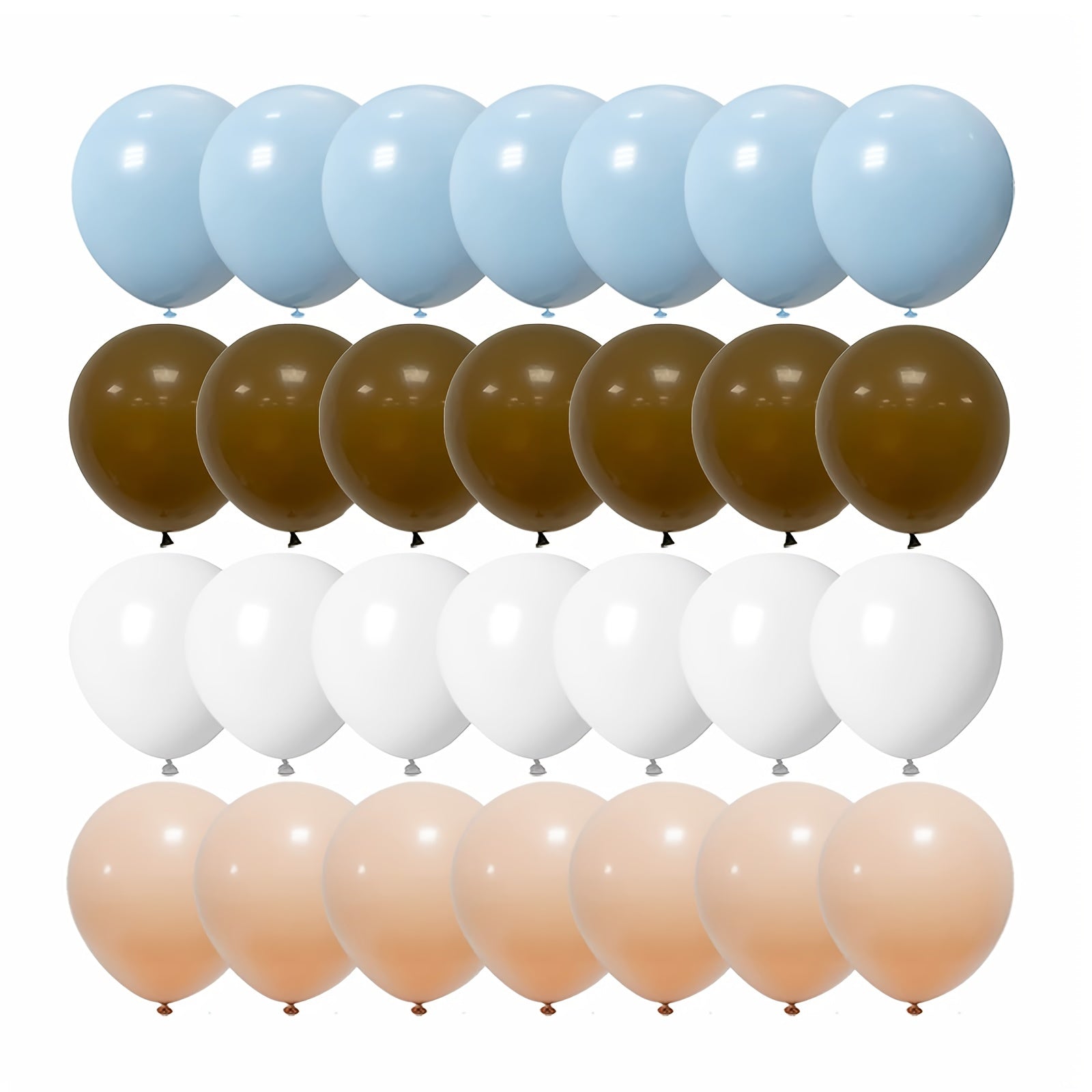 40pcs Brown Blush Latex Balloons Neutral Balloons for Gender Reveal Wedding
