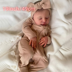Handcrafted 48 Lifelike Youngsters Doll with Hand Painted Hair