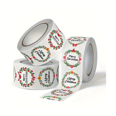 500pcs Merry Christmas Gift Label Stickers DIY Baking Gift Sealing Stickers