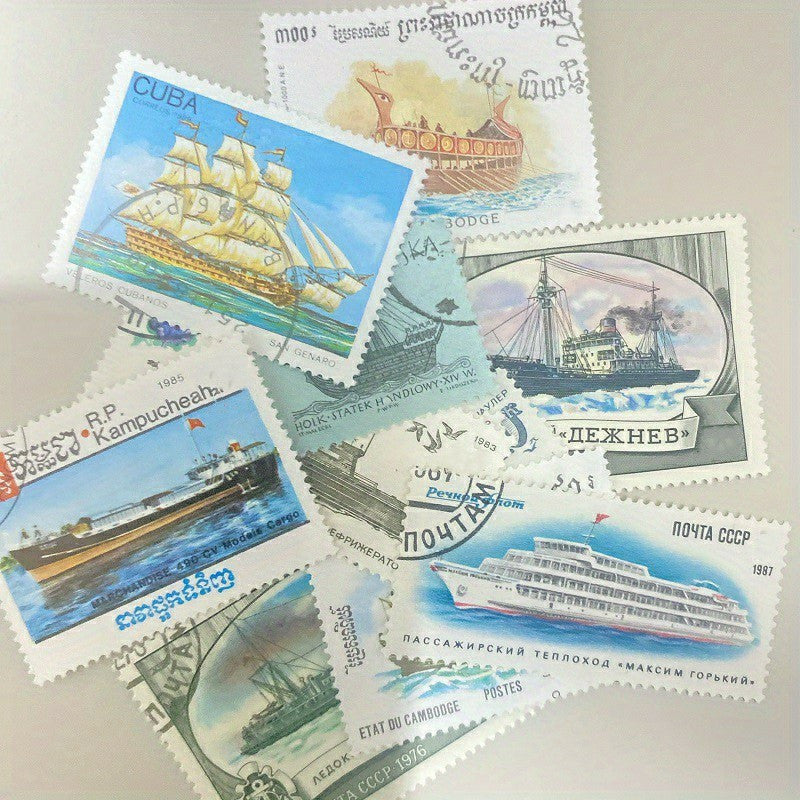 10pcs Dinosaur Car Thematic Stamps For Scrapbook Decoration Collection