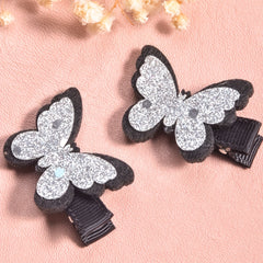2pcs Butterfly Hair Clips Decorative Hair Accessories Gift For Girls