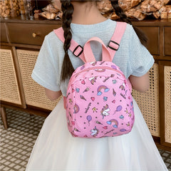 Cartoon Pattern Backpack Nylon Travel Backpack