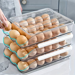 Egg Rack Holder Three Floors Egg Storage Box Shockproof Shatterproof