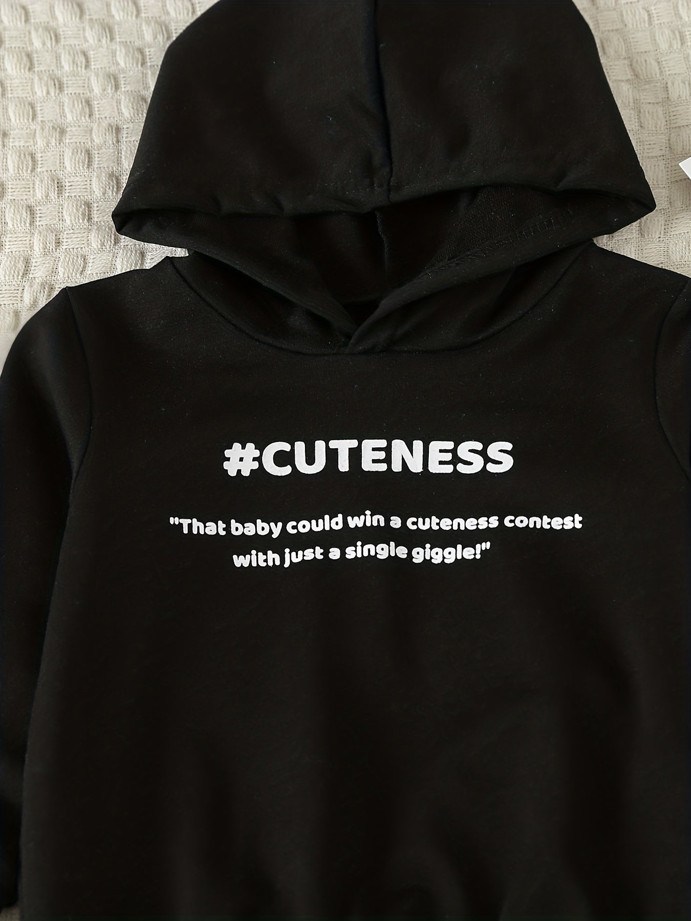 Baby Casual Outfit CUTENESS Print Sweatshirt Trousers Set