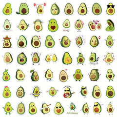 Avocado Stickers Fruit Vinyl Stickers For Water Bottle Laptop Phone Luggage