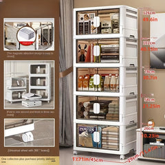 Foldable Shoes Storage Drawer with Doors - Portable Box for Closet Organ
