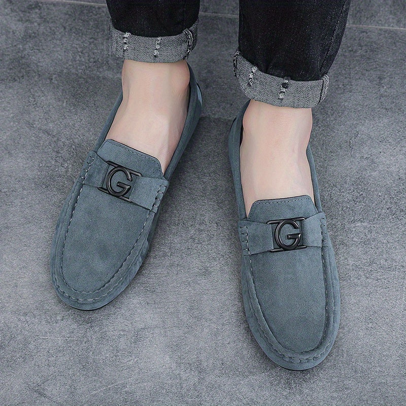 Men's Moc Toe Loafer Shoes Non Slip Slip On Shoes