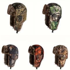 Winter Camouflage Trooper Cap Windproof Coldproof Cycling Hat
