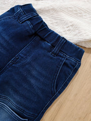 Boys Stretch Denim Long Pants Spring Autumn Outdoor
