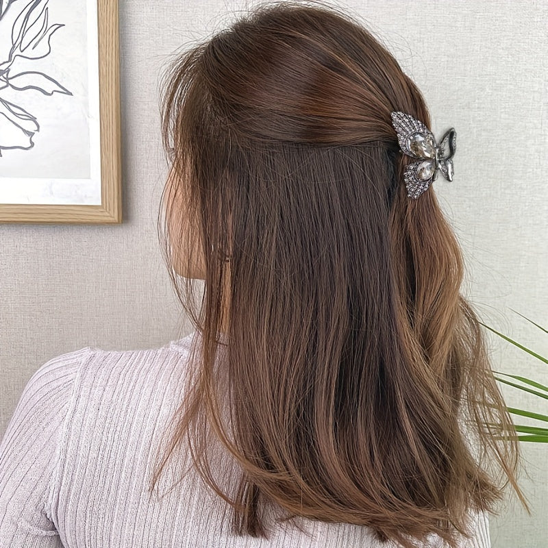 Rhinestone Small Hair Grip Butterfly Hair Clip Girls Party Decors Gift