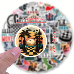 100PCS Chess Stickers Waterproof Scrapbook Journal Laptop Bump
