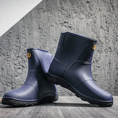 Men's Knee High Rain Boots Waterproof Non slip Outdoor Work Fishing Shoes