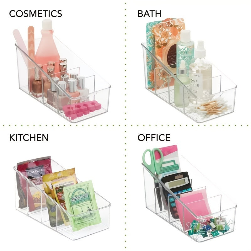 Plastic Kitchen Food Packet Pouch Organizer Caddy Transparent